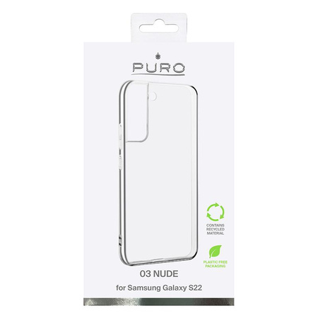 PURO 0.3 Nude - Samsung Galaxy S22 Eco tok (átlátszó)