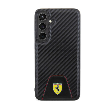 Ferrari Carbon Stitched Bottom - Samsung Galaxy S24+ Gehäuse (schwarz)