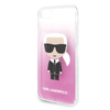 Karl Lagerfeld Iconic Karl Gradient - pouzdro pro iPhone SE 2020 / 8 / 7 (růžové)