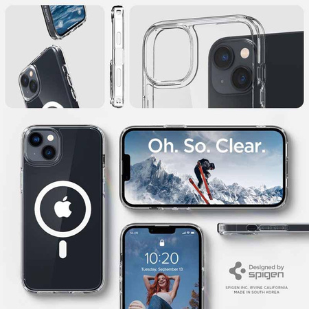 Spigen Ultra Hybrid MagSafe - pouzdro pro iPhone 14 (bílé)