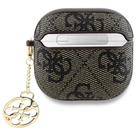 Guess 4G Charm Collection - pouzdro na AirPods 4 (hnědé)