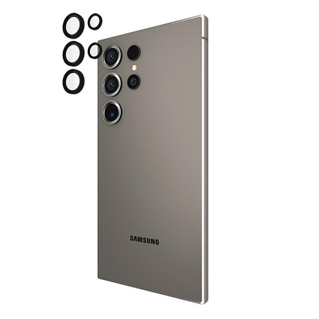 Case-Mate Aluminum Ring Lens Protector - ochranné sklo pro objektiv fotoaparátu telefonu Samsung Galaxy S24 Ultra (černé)