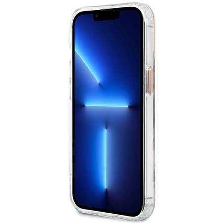 Guess Metal Outline Magsafe - Coque iPhone 13 Pro Max (Transparent / Or)