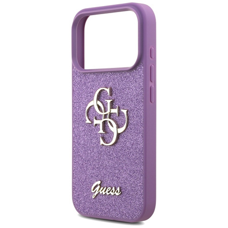 Guess Fixed Glitter Big 4G - Pouzdro iPhone 17 Pro (lila)