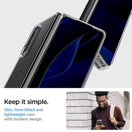 Spigen Airskin - Etui pour Samsung Galaxy Z Fold 4 (Transparent)