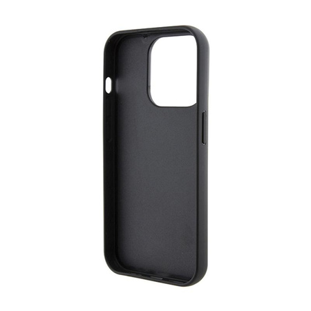 Karl Lagerfeld Gripstand Saffiano Choupette Pins - iPhone 14 Pro Case (black)
