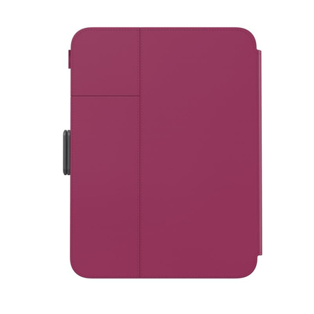 Speck Balance Folio - Étui pour iPad mini 6 (2021) avec revêtement MICROBAN (Very Berry Red Slate Grey)