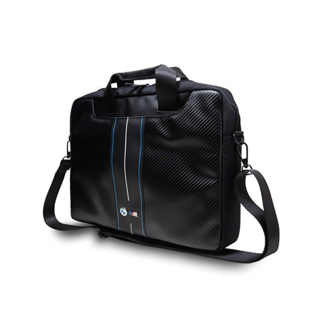 BMW Carbon Blue Stripes - 16" brašna na notebook (černá)