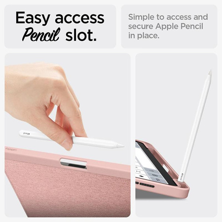 Spigen Urban Fit - pouzdro pro iPad Air 11" M3 (2025) / M2 (2024) / iPad Air 10,9" (5.-4. generace) (2022-2020) (růžově zlatá)