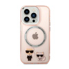 Karl Lagerfeld Karl&Choupette Aluminium MagSafe - Case for iPhone 14 Pro (Pink)