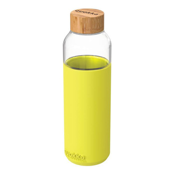 Quokka Flow - Bottiglia d'acqua in vetro da 660 ml (verde neon)