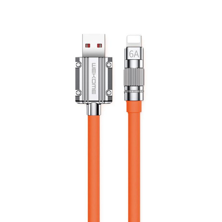 WEKOME WDC-186 Wingle Series - připojovací kabel USB-A k rychlému nabíjení Lightning 1 m (oranžový)
