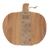 Alpina - Pumpkin-shaped wooden serving board 30x29 cm