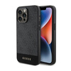 Guess 4G Bottom Stripe Metal Logo Collection - iPhone 15 Pro Max Case (gray)