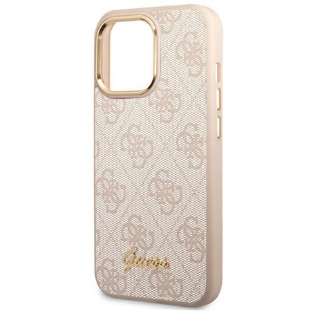 Guess 4G Metal Camera Outline Case - iPhone 14 Pro Case (Pink)