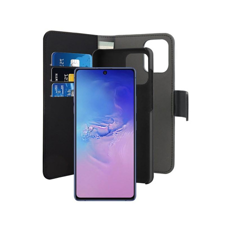 PURO Wallet Detachable - 2-in-1 Case for Samsung Galaxy S10 Lite (black)