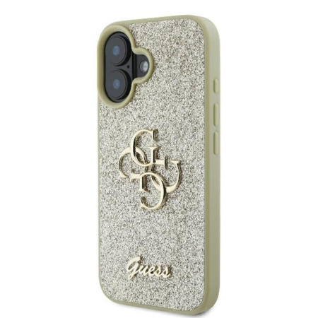 Guess Fixed Glitter Big 4G - Hülle iPhone 16 Plus (gold)