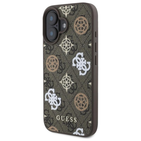Guess Peony On 4G háttér MagSafe - iPhone 16 tok (barna)