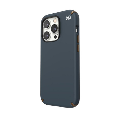 Speck Presidio2 Pro MagSafe - Antibakterielles Gehäuse für iPhone 14 Pro (Anthrazit / Cool Bronze / Schiefer)
