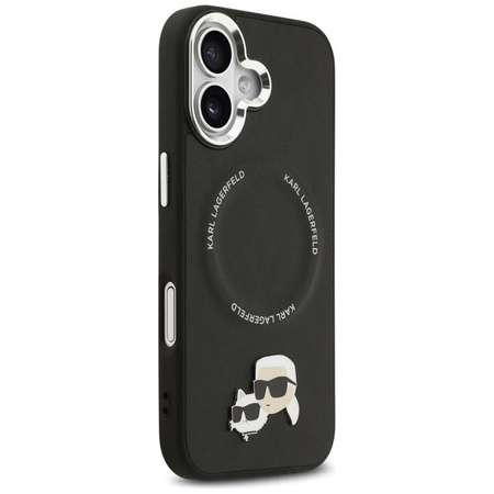 ETUI DO IPHONE 17 do MAGSAFE KARL LAGERFELD ORYGINALNE CZARNE SKÓRZANE
