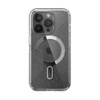 Speck Presidio Lux Grip ClickLock & Magsafe - pouzdro pro iPhone 15 Pro (čiré / chromované provedení / stříbrná barva)