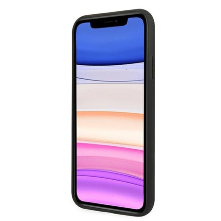 Karl Lagerfeld 3D Gummi Karl & Choupette Köpfe - iPhone 11 Hülle (schwarz)