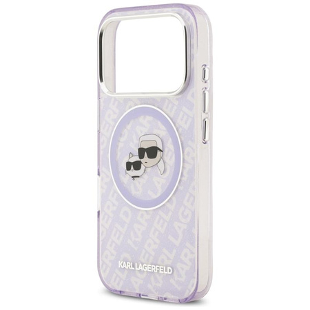 ETUI DO IPHONE 17 PRO do MAGSAFE KARL LAGERFELD ORYGINALNE FIOLETOWE CASE