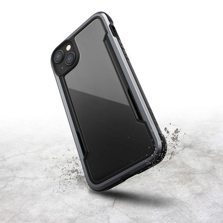 X-Doria Raptic Shield - Alumínium tok iPhone 14 Plus készülékhez (Drop-Tested 3m) (Fekete)