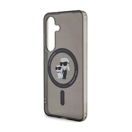 Karl Lagerfeld IML Karl & Choupette Glitter MagSafe - Samsung Galaxy S24 Case (black)
