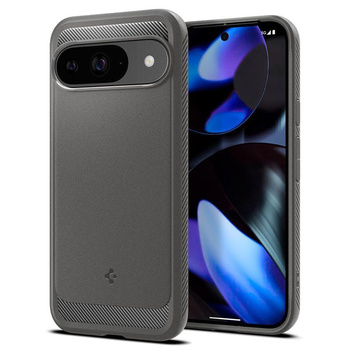 Spigen Rugged Armor - Étui pour Google Pixel 9 / 9 Pro (Gris marbré)