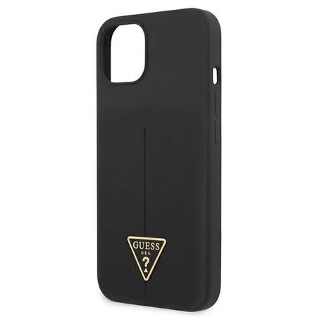 Guess szilikon háromszög logó - iPhone 13 mini tok (fekete)
