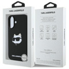 Karl Lagerfeld Silicone Choupette Head Print MagSafe - iPhone 16 Case (black)