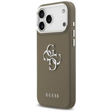 Guess Grained Big 4G Classic Logo - Case iPhone 17 Pro Max (brown)