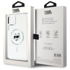 Karl Lagerfeld IML Metall Choupette Kopf MagSafe - iPhone 11 Hülle (weiß)