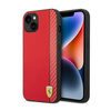 Ferrari Carbon - Hülle für iPhone 14 Plus (Rot)