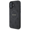 Guess 4G Ring Classic Logo MagSafe - Étui pour iPhone 16 (noir)