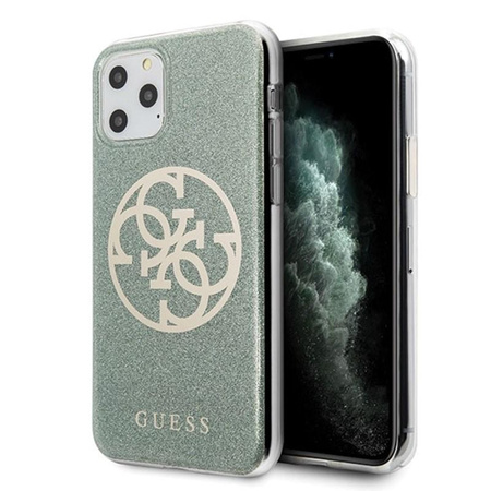 Guess Circle Glitter 4G - iPhone 11 Pro Max Tasche (khaki)
