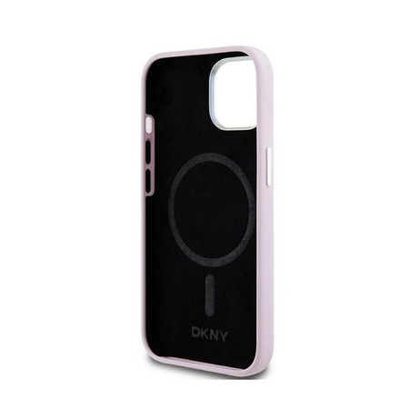 DKNY Liquid Silicone Small Metal Logo MagSafe - iPhone 15 / 14 / 13 Case (pink)