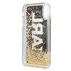 Karl Lagerfeld Logo Karl - iPhone Xs / X Hülle (Gold Glitter)