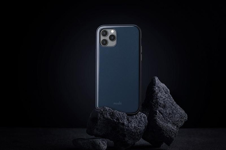 Moshi iGlaze - Coque iPhone 12 / iPhone 12 Pro (système SnapTo) (Bleu nuit)