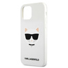 Karl Lagerfeld Choupette Head Silicone - pouzdro pro iPhone 12 / iPhone 12 Pro (bílé)