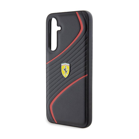 Ferrari Twist Metal Logo - Étui Samsung Galaxy S23 FE (noir)
