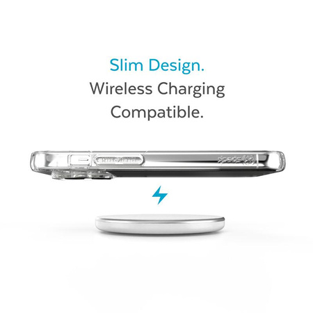 Speck Presidio Perfect-Clear - iPhone 14 Pro Tasche mit MICROBAN-Beschichtung (Klar)