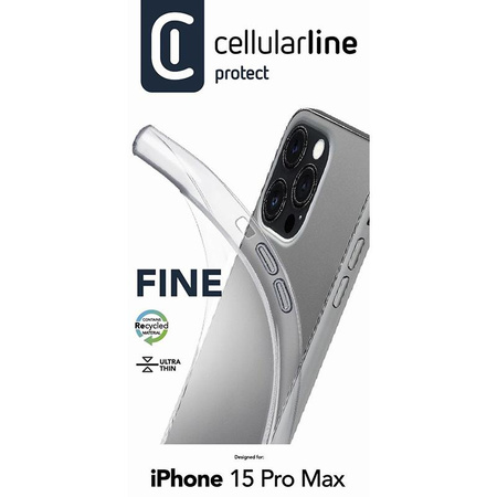 Cellularline Fine - iPhone 15 Pro Max Tasche (Transparent)