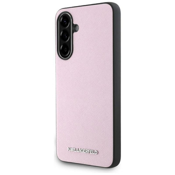 Karl Lagerfeld Saffiano Metal Logo - pouzdro pro Samsung Galaxy A56 5G (růžové)