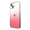 Speck Presidio Perfect-Clear + Ombre - Coque pour iPhone 15 Plus / 14 Plus avec revêtement MICROBAN (Clear / Vintage Rose Fade)