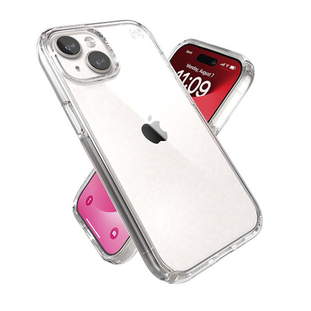 Speck Presidio Perfect-Clear - Hülle für iPhone 16e / iPhone 15 / iPhone 14 / iPhone 13 (Clear)