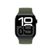Crong Wave Band - Bracelet tressé pour Apple Watch 44/45/46/49 mm (vert)