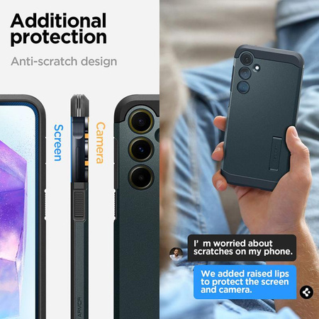 Spigen Tough Armor - Case for Samsung Galaxy A55 5G (Abyss Green)