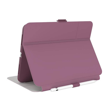 Speck Balance Folio - iPad 10.9" (2022) Case with MICROBAN Coating w/Magnet & Stand up (Plumberry/Crushed Purple/Crepe Pink)